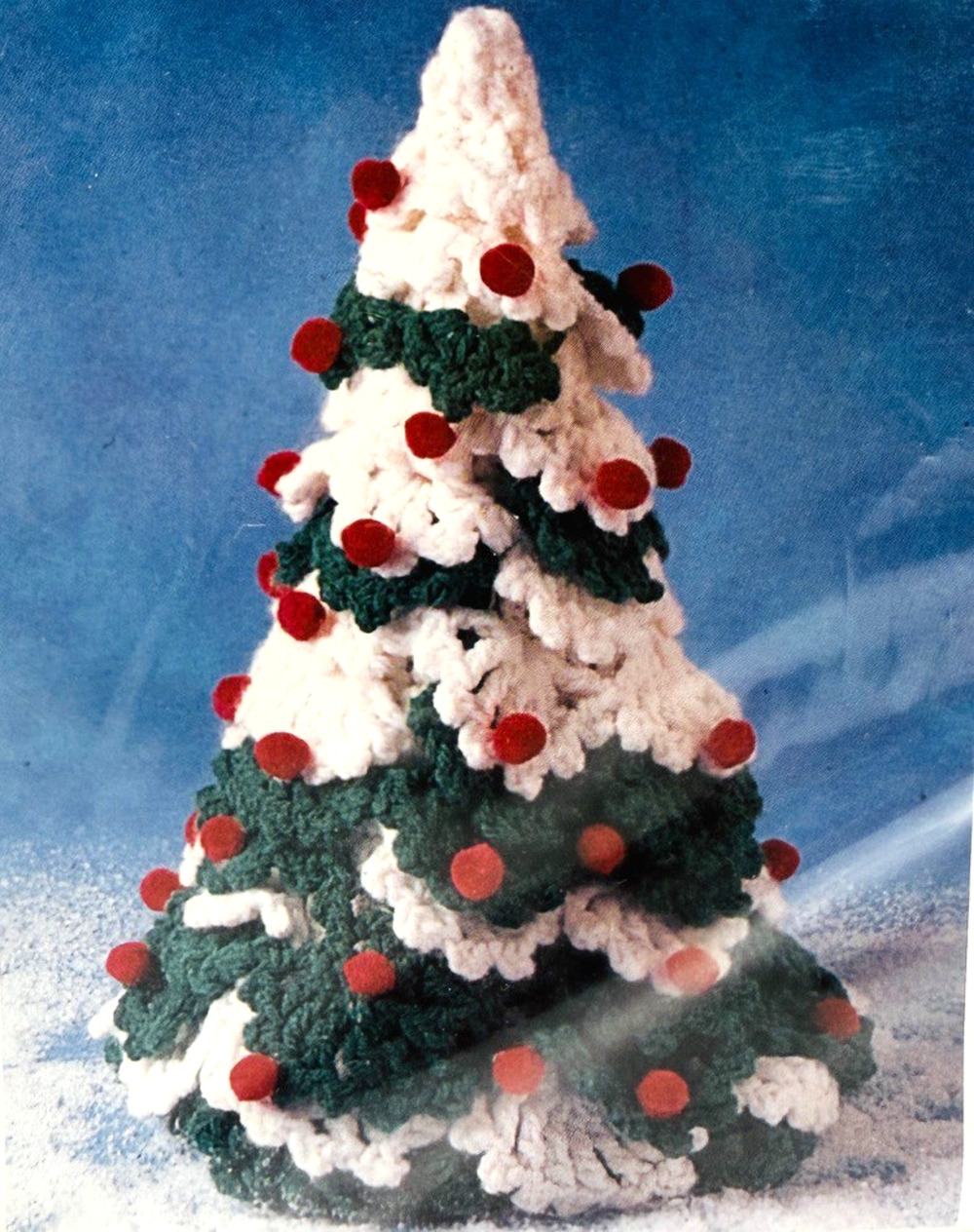 Herrschners Crochet Christmas Tree Kit 58-9300 Vintage Winter Holiday NOS Sealed
